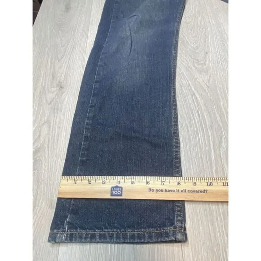Vintage Levis Jeans Mens 34x30 505 Blue Dark Wash Black Bat Wing Tag 100% Cotton